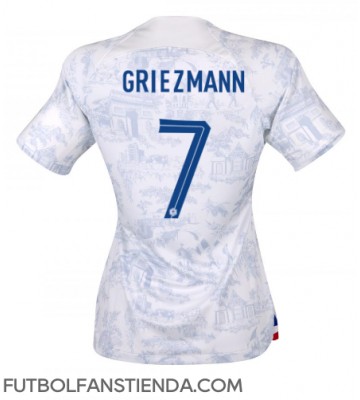 Francia Antoine Griezmann #7 Segunda Equipación Mujer Mundial 2022 Manga Corta